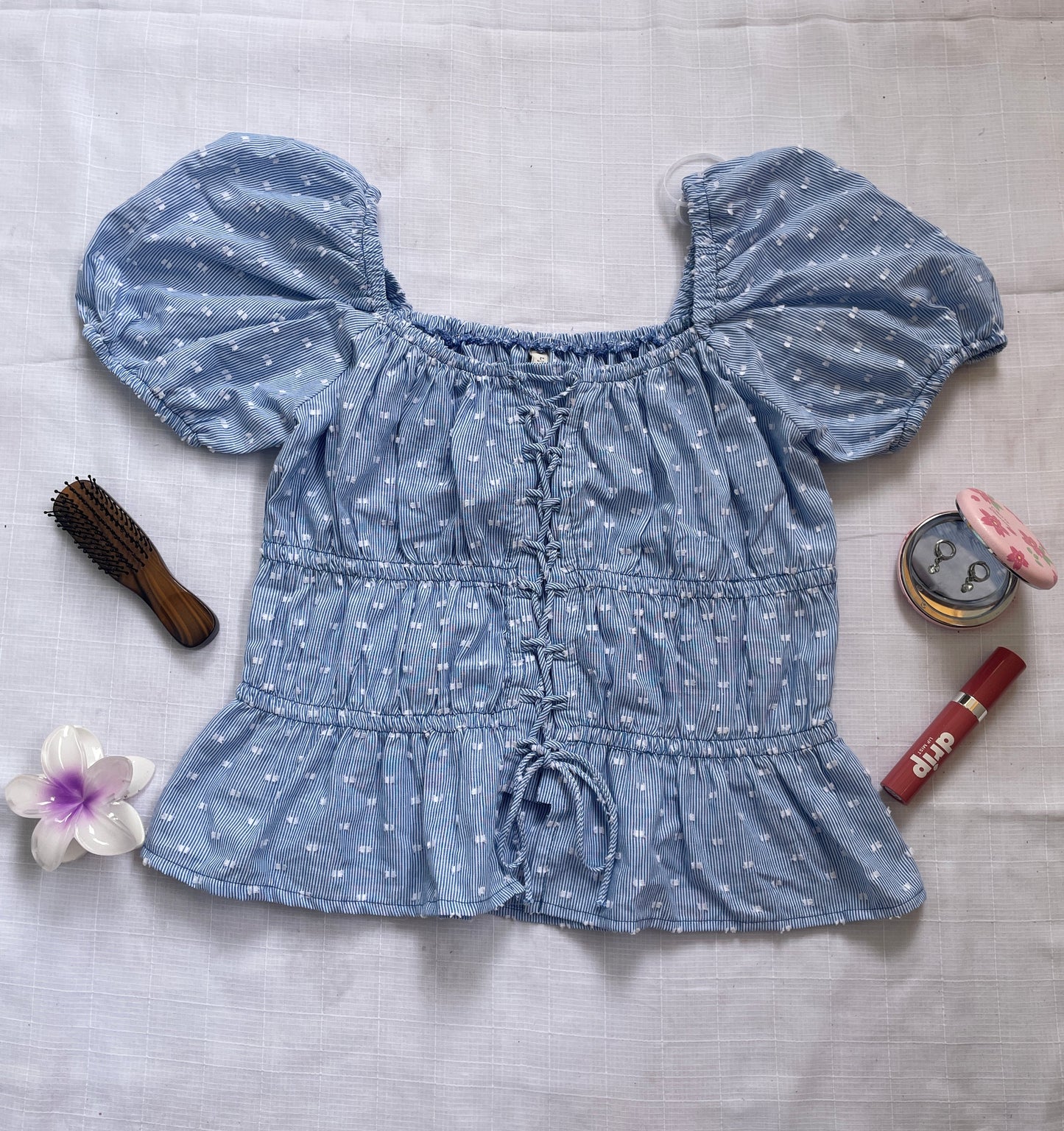 Blue Fluffy Top
