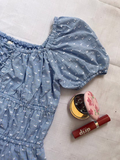 Blue Fluffy Top