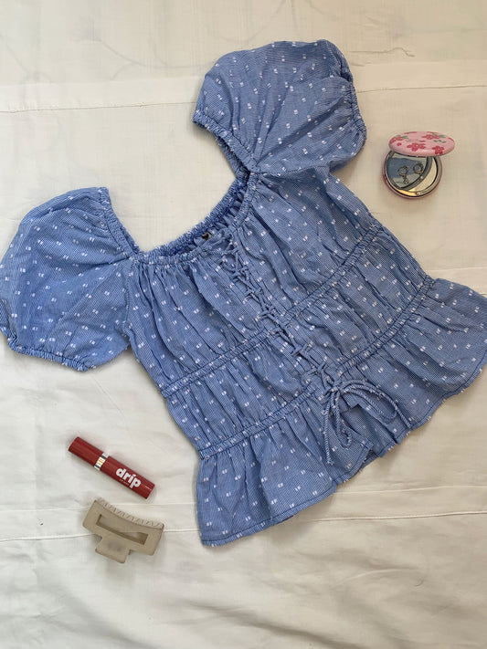 Blue Fluffy Top